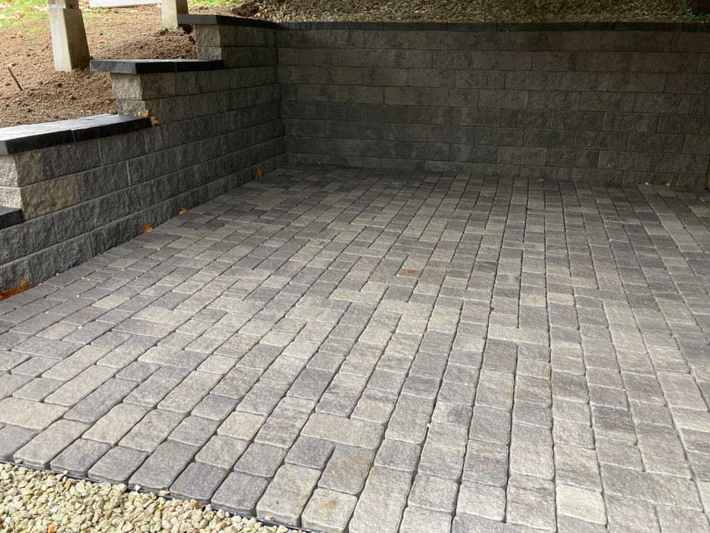 Completed patio